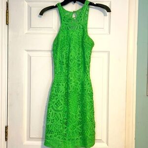 Lilly Pulitzer XXS green knit short dress